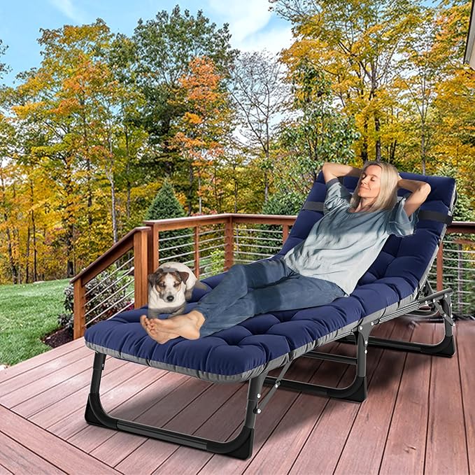 DoCred Folding Lounge Chair with Mattress - Photo 4