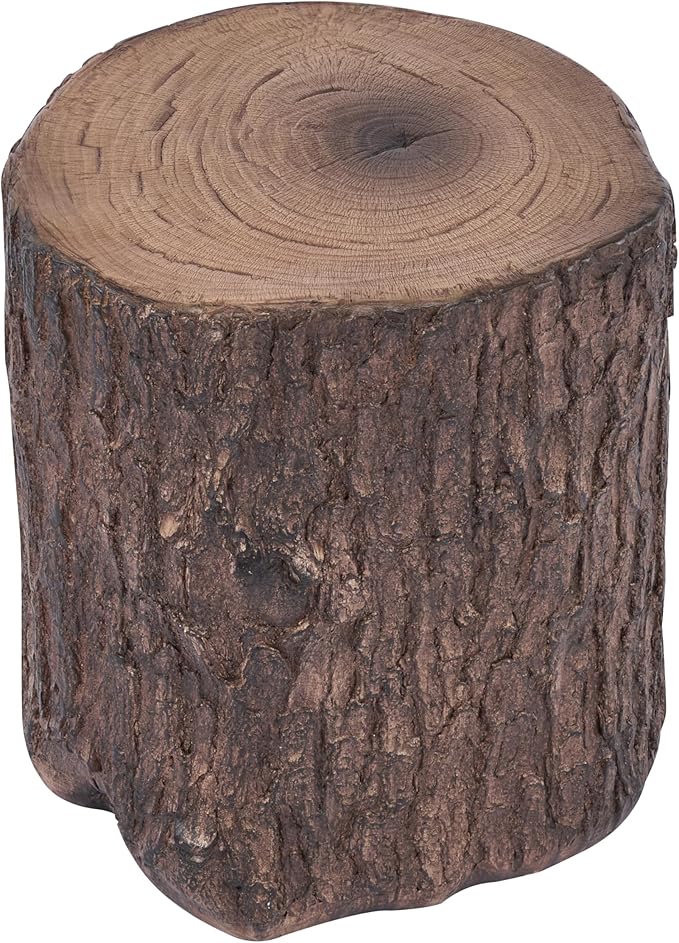 Christopher Knight Home Lomlyn Outdoor Tree Stump Side Table, Lightweight Concrete End Table - Photo 8