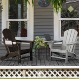 Adirondack Chair, HDPE Folding Adirondack Chair with Multifunctional Cup Holder - Photo 2