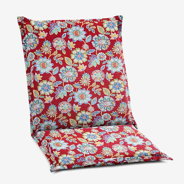 BrylaneHome Hinged Back & Seat Cushion - 21.5" H Seat Back - Patio & Outdoor - Water - Photo 1