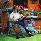 MOPHOTO Zero Gravity Chair, Outdoor Padded Lounge Chair with Side Table, Zero Gravity Recliner Chair - Photo 2