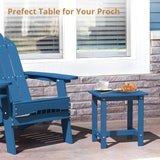 LUE BONA Outdoor Side Table, HDPS Small Outdoor Table, Adirondack Side Table, Outside End Table for Patio, Porch, Deck - Photo 5