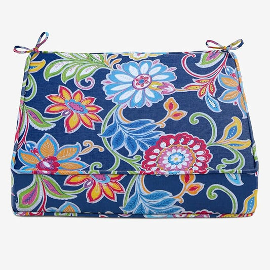 BrylaneHome Extra-Thick Seat Cushion - 23”L x 22”W x 5.5”H - Patio & Outdoor - Water, Stain & Fade Resistant - Granada