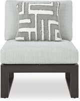 Signature Design by Ashley Beachloft Straight Coastal 2-Piece Outdoor Sectional with Removable Cushion - Photo 7