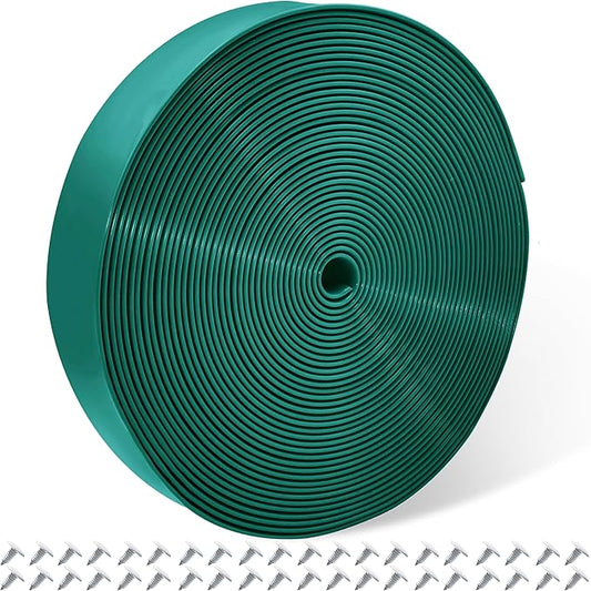 Vinyl Straps for Patio Chair Repair Kit 2'' Wide 50 Ft Long Replacement Straps + 50 Free Rivets for Outdoor Lawn Furniture Chaise Lounge Repair (Dark Green)