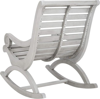 Safavieh PAT7016A Outdoor Collection Sonora Ash Grey Rocking Chair
