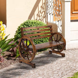 41in Outdoor Wooden Porch Benches, Weatherproof Patio Park Bench, Outside Leisure Bench, Outdoor Garden Park Bench - Photo 9