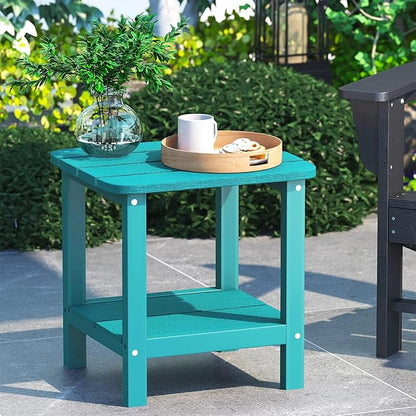 SERWALL Double Adirondack Side Table End Table Set of 6- Tiffany