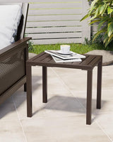 Crestlive Products Outdoor Side Table, Aluminum Rectangular Side/End Table - Photo 4