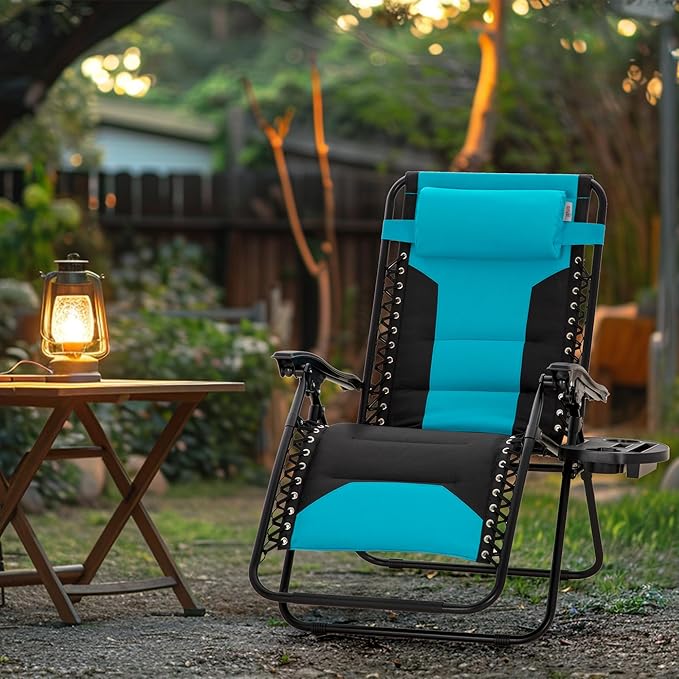 MAISON ARTS Oversized Zero Gravity Chairs Set of 2 - Photo 2