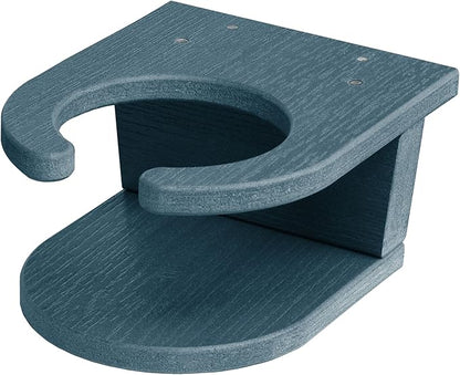 Highwood AD-KITCHL5-NBE Hamilton Folding & Reclining Adirondack Chair with Ottoman and Cup Holder, Nantucket Blue