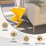 LeisureMod Modern Accent End Table - Stylish Yellow Side Vanity Table for Living Room & Bedroom - Photo 4