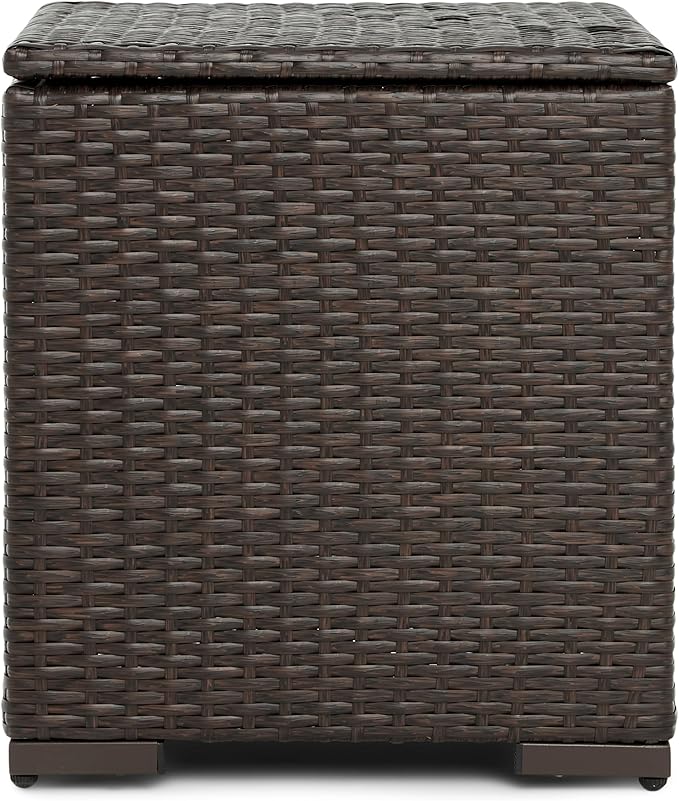 Serta Laguna Brown Resin Wicker Outdoor Patio Furniture Collection, Easy Assembly, Porch or Pool - Photo 4