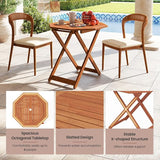 Tangkula 32-Inch Octagon Folding Outdoor Dining Table - Photo 7