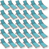 Outdoor Chaise Lounge Chair Set of 30, 5-Position Adjustable Patio Lounge Chair with Aluminum Frame - Photo 1