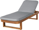 Christopher Knight Home Milos Acacia Wood Chaise Lounge Chair Outdoor Set of 2, Wooden Sunbathing Pool Lounger - Photo 3