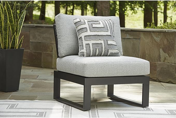Signature Design by Ashley Beachloft Straight Coastal 2-Piece Outdoor Sectional with Removable Cushion - Photo 9