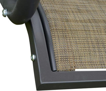 Outsunny 2-Seat Patio Swing Chair, Outdoor Porch Swing Glider with Adjustable Canopy, Cup Holders and Storage Tray, for Garden, Poolside, Backyard