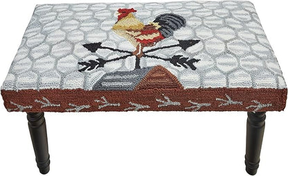 Park Designs Break of Day Rooster Hooked Bench