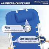 Tommy Bahama Hi-Boy 17" Seat Height 4-Position Lace-Up Suspension Folding Beach Backpack Chair - Photo 6