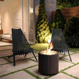 Flash Furniture Delia Commercial Indoor/Outdoor Wood Folding Chair, Low Profile Lounge for Patio, Porch, or Garden - Photo 5