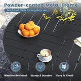 DIFY 59.8" Round Outdoor Patio Dining Table for 8-10 - Photo 4