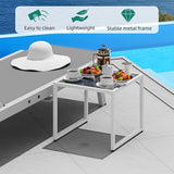 YITAHOME Outdoor Chaise Lounge Chairs Set of 3, Pool Loungers with Side Table, 5-Position Adjustable Backrest - Photo 4