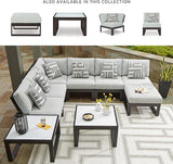 Signature Design by Ashley Beachloft Symmetrical Casual 5-Piece Outdoor Sectional with Cushion and 5 Throw Pillows - Photo 5