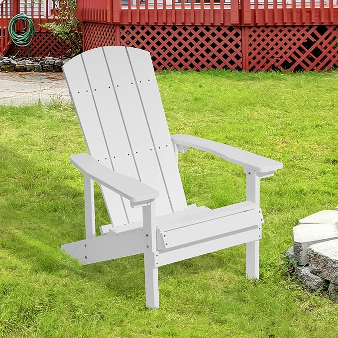 Adirondack Chairs, Plastic Adirondack Chair, All-Weather Resistant Adirondack Chairs, Widely Used in Outdoor, Fire Pit, Deck, Outside, Garden