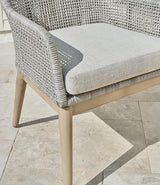 Signature Design by Ashley Seton Creek Cottage Nuvella Weather Resistant Fabric Outdoor Dining Arm Chair with Cushion - Photo 9