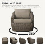 CHITA 8 Pieces Patio Wicker Furniture Set, Outdoor Rattan Bistro Set with Removable Thickened Cushions, Fully Assembled - Photo 2