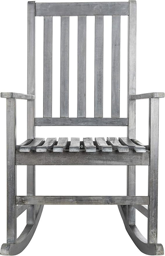 SAFAVIEH Outdoor Collection Barstow Teak Rocking Chair