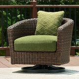 Signature Design by Ashley Horizon Hall Casual Outdoor Weather Resistant Swivel Lounge Chair with Removable Cushion - Photo 2