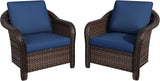 Patio PE Rattan Chairs Set of 2 - Photo 7