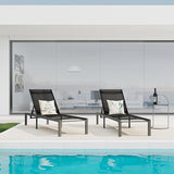 Christopher Knight Home Patio Chaise Lounges Set of 2, Aluminum Adjustable Lounge Seating, 5-Position Backrest Recliner - Photo 4