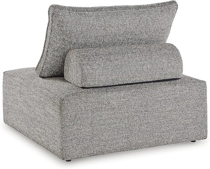 Signature Design by Ashley Bree Zee Symmetrical Modern 5-Piece Outdoor Modular Seating with Tufted Cushion, Gray