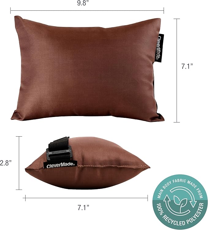 CleverMade Tamarack Pillow for Patio Furniture; Comfortable - Photo 2