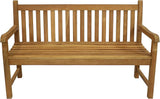 Sunnydaze 2-Person Outdoor Bench for Front Porch or Park - Wooden Teak Patio Garden Bench with Backrest - 675 lb Weight - Photo 9