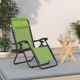 Best Choice Products Set of 2 Adjustable Steel Mesh Zero Gravity Lounge Chair Recliners w/Pillows and Cup Holder Trays - Photo 2