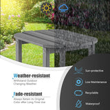 Giantex Side Table Outdoor Small Patio Table 18” Adirondack Table, Weather Resistant End Tables - Photo 4