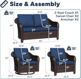 5 PCS Outdoor Conversation Set - Photo 2