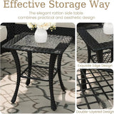 6 Piece Patio Furniture Set, All-Weather Wicker Outdoor Conversation Set with Swivel Rocking Chair and 6 Inch Thick - Photo 7