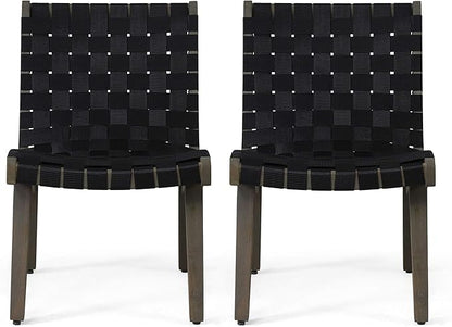 Christopher Knight Home Charlotter Outdoor Lounge Chair, Black + Gray