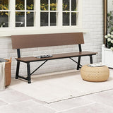Tangkula 72” Outdoor Bench, Extra Long Patio HDPE Bench for 4 People, 1100 lbs Weight Capacity - Photo 4