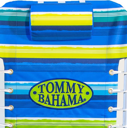 Tommy Bahama Hi-Boy 17" Seat Height 4-Position Lace-Up Suspension Folding Beach Backpack Chair