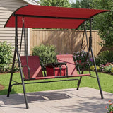 Porch Swing with Cup Holders & Pivot Storage Table & Cooler Bag with Adjustable Canopy for 2 Person Patio Swing for - Photo 9
