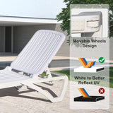 Outdoor Chaise Lounge with Table - Photo 7