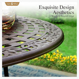 Sophia & William 7 Pieces Cast Aluminium Patio Dining Furniture Set for 6 - Photo 3