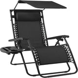 Best Choice Products 30” Wide Folding Zero Gravity Outdoor Recliner Patio Lounge Chair w/Adjustable Canopy Shade - Photo 1
