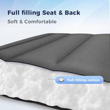 MAISON ARTS Oversized XXL Padded Zero Gravity Chair Set of 2, 30" Wide Seat Foldable Patio Recliner - Photo 8